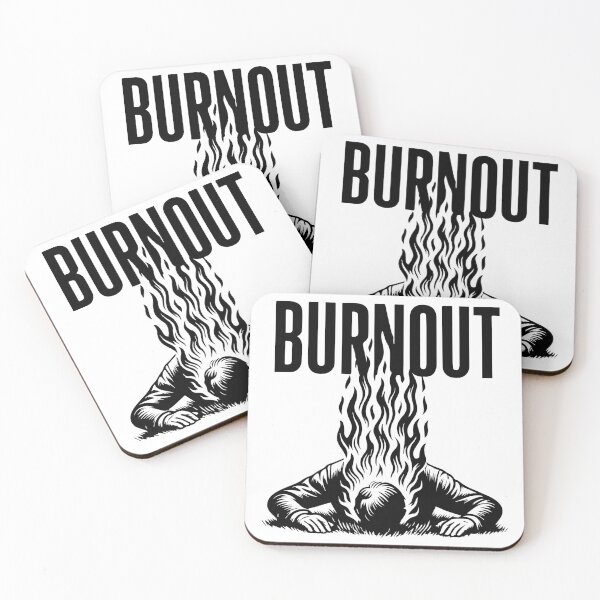 Item preview, Burnout Flames Illustration – Mental Exhaustion Concept Art designed and sold by -DEEWOLF-.
