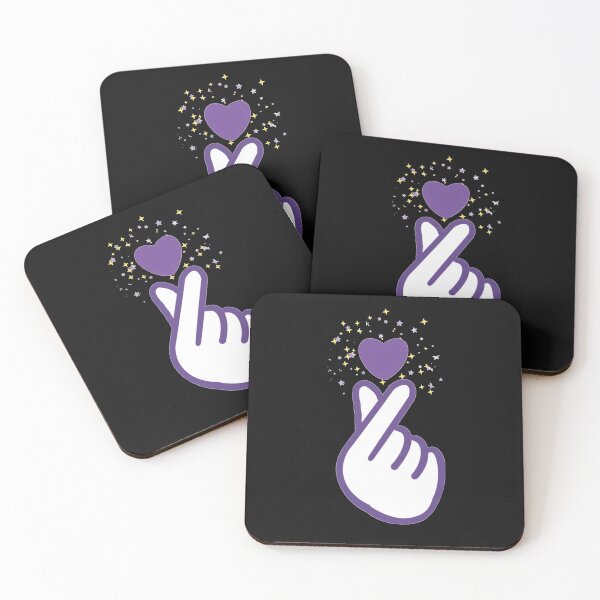 Item preview, Saranghae Hand with Purple Heart designed and sold by MarcelaOliva.
