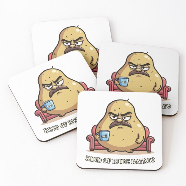 Item preview, Kind of Rude Potato Grumpy Cartoon Design designed and sold by AlmaMoArt.