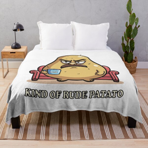 Item preview, Kind of Rude Potato Grumpy Cartoon Design designed and sold by AlmaMoArt.