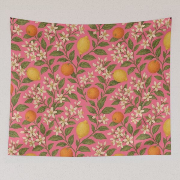 Item preview, Vintage Barbie Pink Lemons & Oranges designed and sold by TheMajesticMoo.