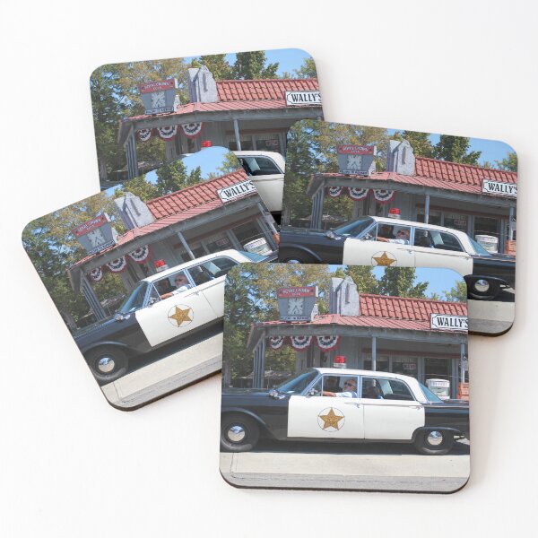 Item preview, Retro Police Car at Wally's Service designed and sold by Cynthia48.