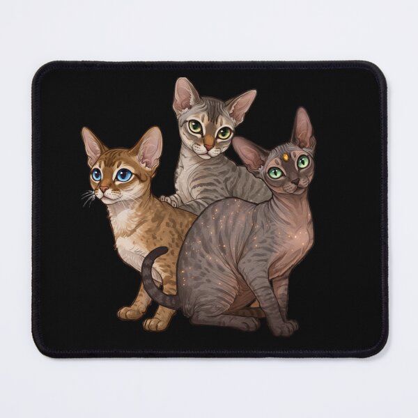 Item preview, My Dear Friends, Merry Christmas, Singapura, Devon Rex, Cornish Rex Cat designed and sold by chipmuckdesignn.