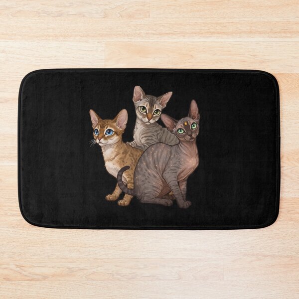 Item preview, My Dear Friends, Merry Christmas, Singapura, Devon Rex, Cornish Rex Cat designed and sold by chipmuckdesignn.
