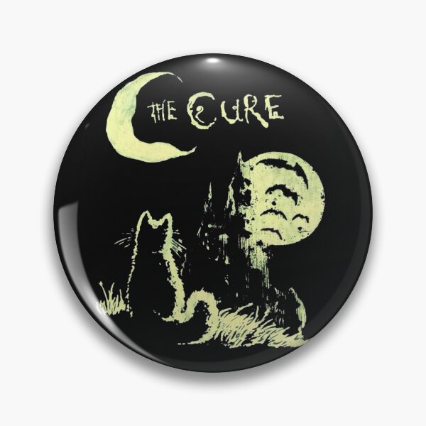 Item preview, Camiseta con el gato lunar de The Cure, camiseta con gráfico de banda gótica, camiseta con diseño de castillo espeluznante, camiseta de música alternativa de Halloween designed and sold by batcaveshirts.