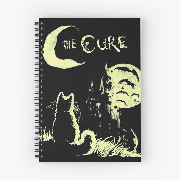 Item preview, Camiseta con el gato lunar de The Cure, camiseta con gráfico de banda gótica, camiseta con diseño de castillo espeluznante, camiseta de música alternativa de Halloween designed and sold by batcaveshirts.