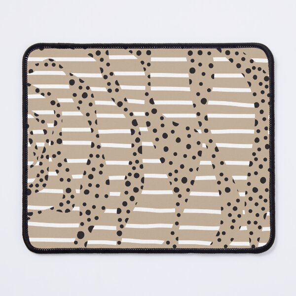 Item preview, Spots and Stripes 2 - Taupe, Black and White designed and sold by LAEC-Shop.