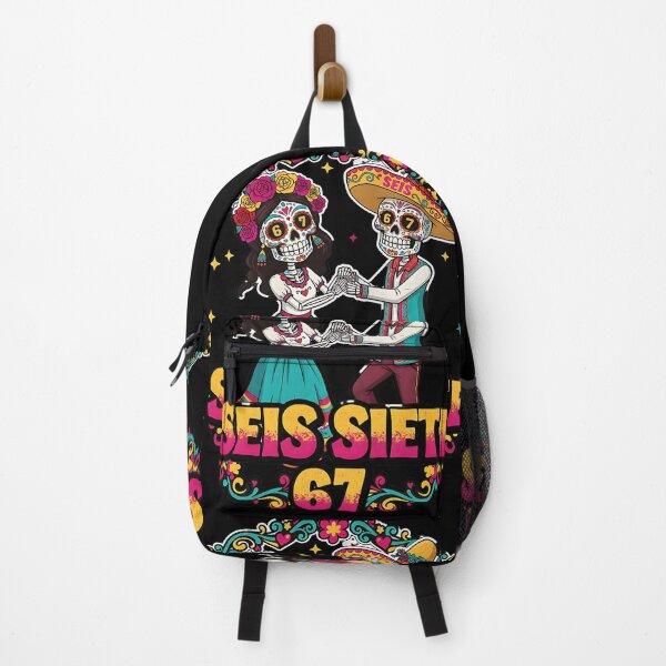 Item preview, Colorful Seis Siete 67 Day Of The Dead Couple Mexican Fiesta Design designed and sold by ArtDesignTp.