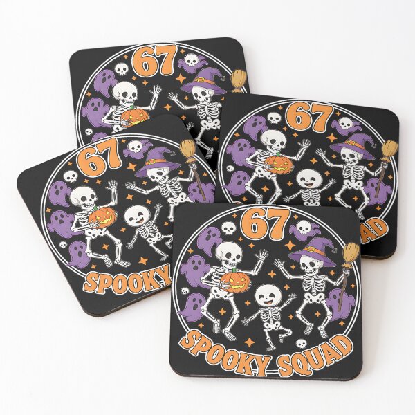 Item preview, 67 Spooky Squad Skeleton Halloween Party Design designed and sold by ArtDesignTp.