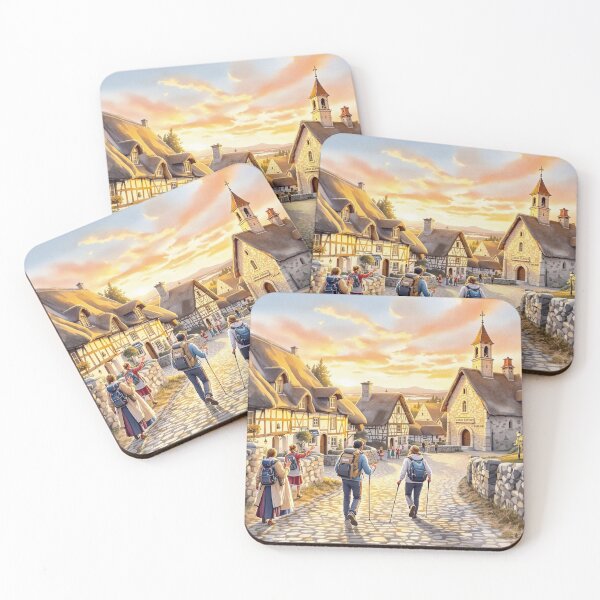 Item preview, Village on the Way of Saint James designed and sold by jefboutique6150.