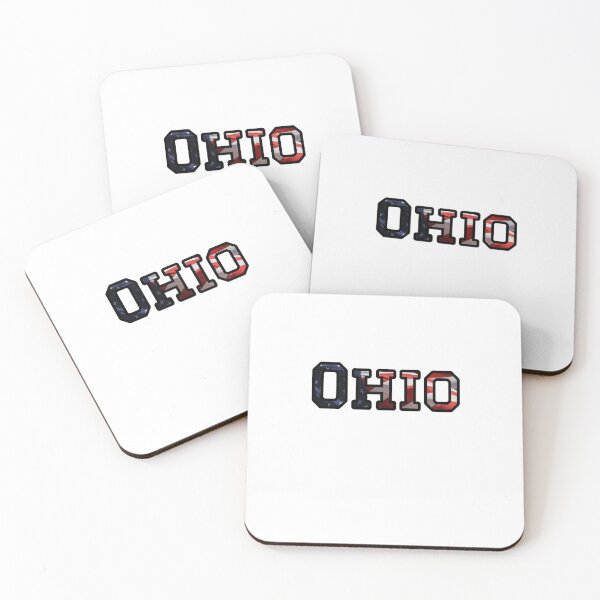 Item preview, Ohio USA Flag Typography – Stars and Stripes Lettering designed and sold by Long Family Gifts.