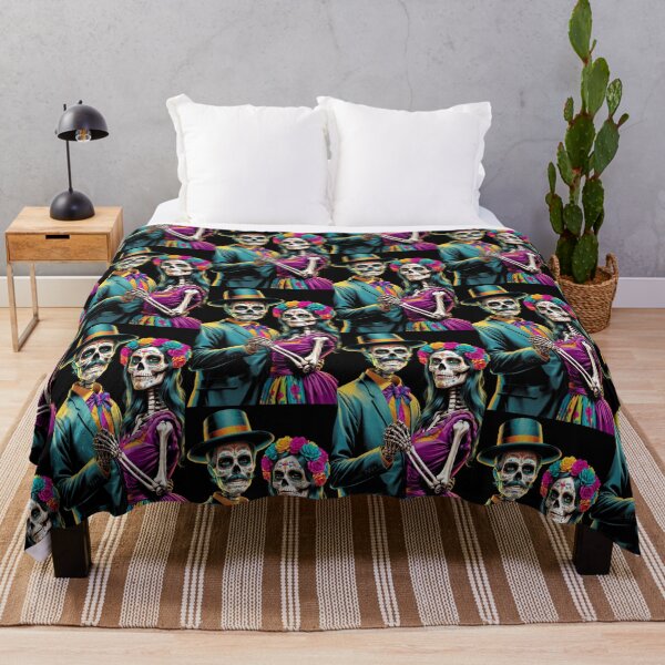 Item preview, Día de Muertos couple (Day of the Dead) designed and sold by matteflor.