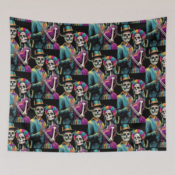 Item preview,  Día de Muertos couple (Day of the Dead) designed and sold by matteflor.