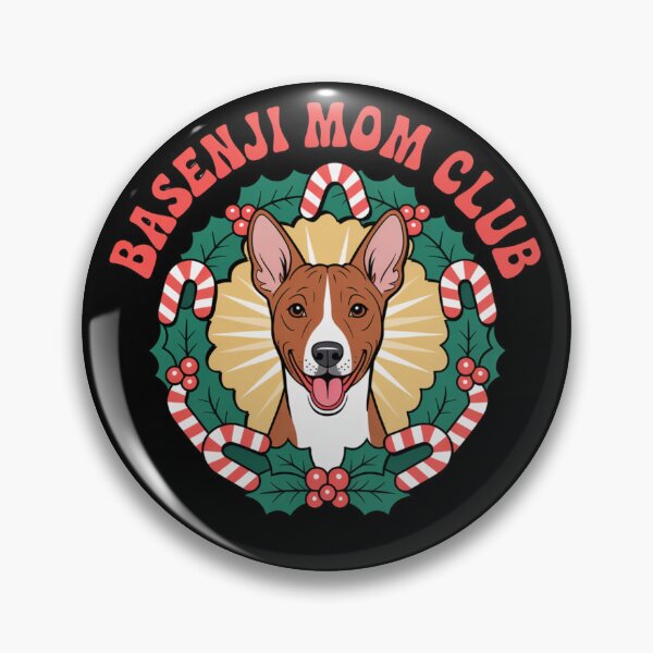 Item preview, Basenji Mom Club Christmas Shirt | Cute Barkless Dog Holiday Gift designed and sold by CrunchyGoats.