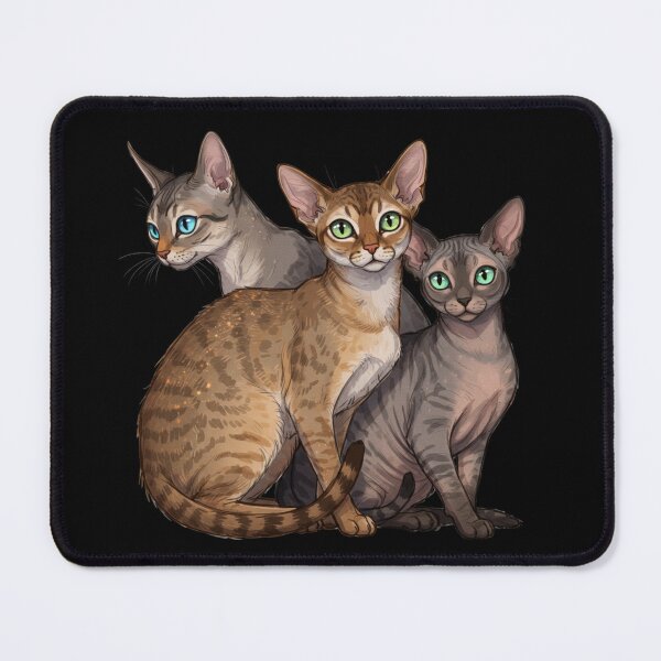 Item preview, My Dear Friends, Merry Christmas, Singapura, Devon Rex, Cornish Rex Cat designed and sold by chipmuckdesignn.