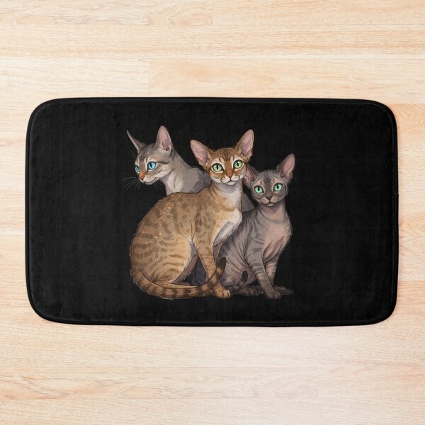 Item preview, My Dear Friends, Merry Christmas, Singapura, Devon Rex, Cornish Rex Cat designed and sold by chipmuckdesignn.