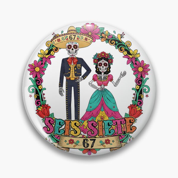 Artikelvorschau, Seis Siete 67 Skeleton Couple Fiesta Design entworfen und verkauft von ArtDesignTp.