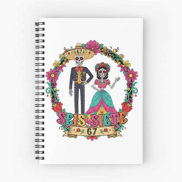 Item preview, Seis Siete 67 Skeleton Couple Fiesta Design designed and sold by ArtDesignTp.