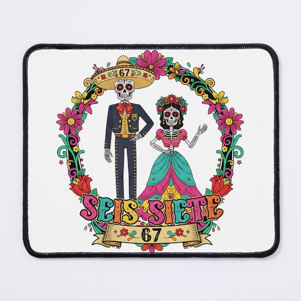 Item preview, Seis Siete 67 Skeleton Couple Fiesta Design designed and sold by ArtDesignTp.