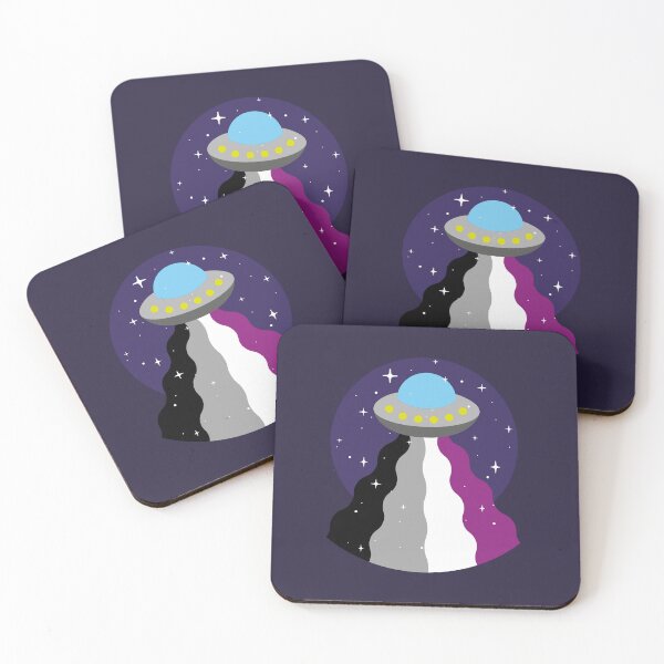 Item preview, Asexual Flag UFO – Subtle LGBTQ+ Pride for Everyday Wear designed and sold by SafeSpace-co.