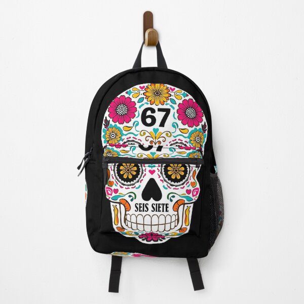 Item preview, Seis Siete 67 Colorful Sugar Skull Day Of The Dead Design designed and sold by ArtDesignTp.