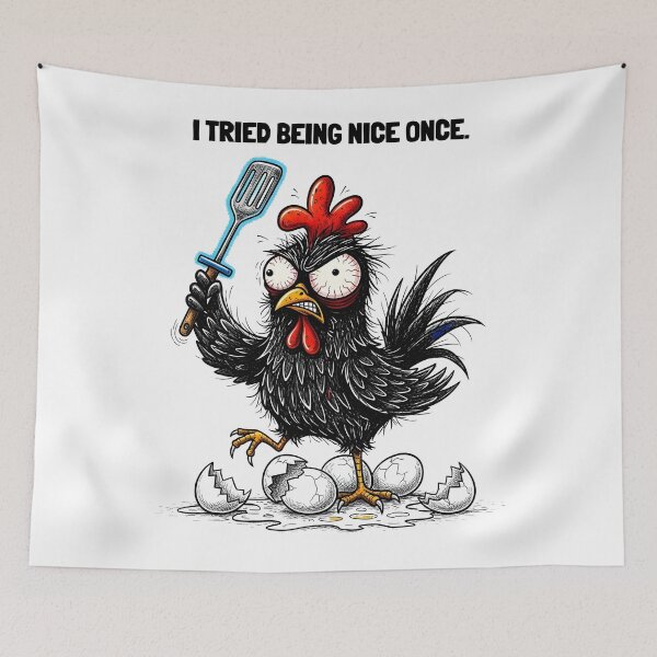 Item preview, Grumpy Chicken – Funny Grumpy Animals designed and sold by GrumpyCrudly.