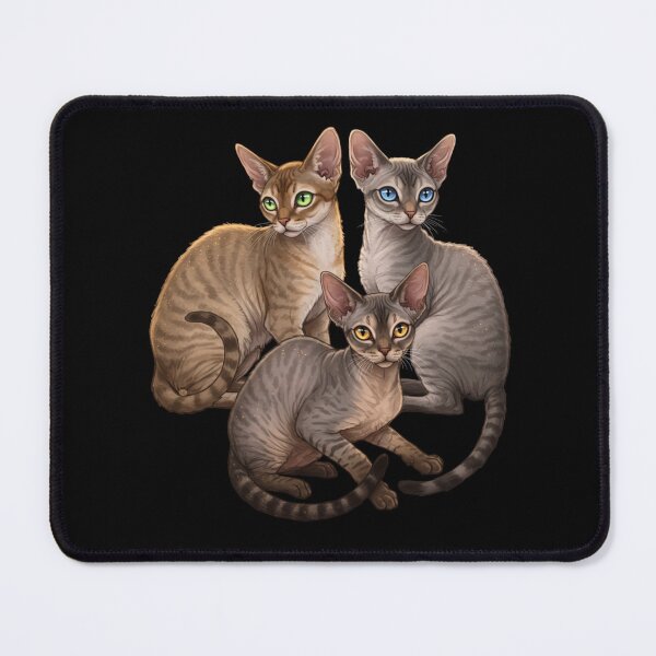 Item preview, My Dear Friends, Merry Christmas, Singapura, Devon Rex, Cornish Rex Cat designed and sold by chipmuckdesignn.