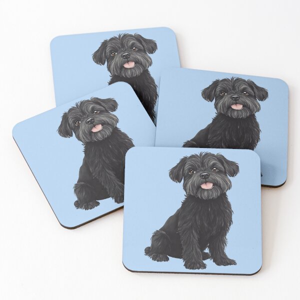 Item preview, Affenpinscher Dog Puppy Watercolor (blue) designed and sold by Magnolia Valley Art.