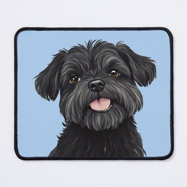 Item preview, Affenpinscher Dog Puppy Watercolor (blue) designed and sold by Magnolia Valley Art.