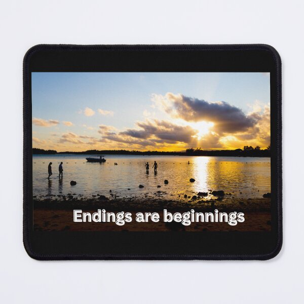 Item preview, Sunset – Endings are beginnings | Inspiration & joie de vivre designed and sold by Katja LebenFreude.