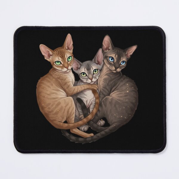 Item preview, My Dear Friends, Merry Christmas, Singapura, Devon Rex, Cornish Rex Cat designed and sold by chipmuckdesignn.