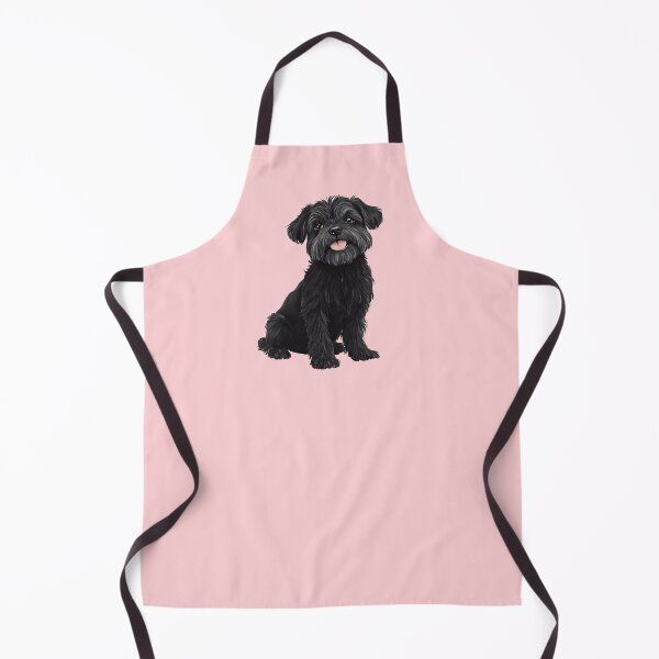 Item preview, Affenpinscher Black Dog Puppy Watercolor (pink) designed and sold by Magnolia Valley Art.