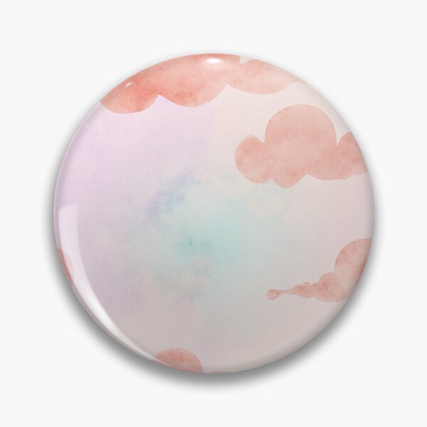 Item preview, Soft Watercolor Red Clouds Sky Pattern designed and sold by PatiMood.