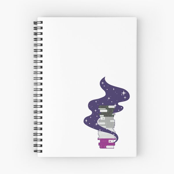 Item preview, Asexual Flag Book Stack – Subtle LGBTQ+ Pride for Everyday Wear designed and sold by SafeSpace-co.