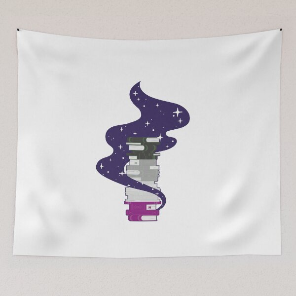 Item preview, Asexual Flag Book Stack – Subtle LGBTQ+ Pride for Everyday Wear designed and sold by SafeSpace-co.