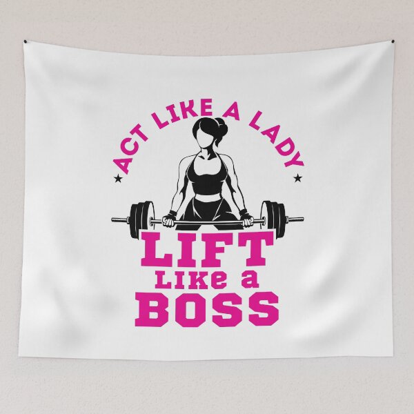 Item preview, Act Like a Lady Lift Like a Boss Weightlifting Women  designed and sold by jaygo.