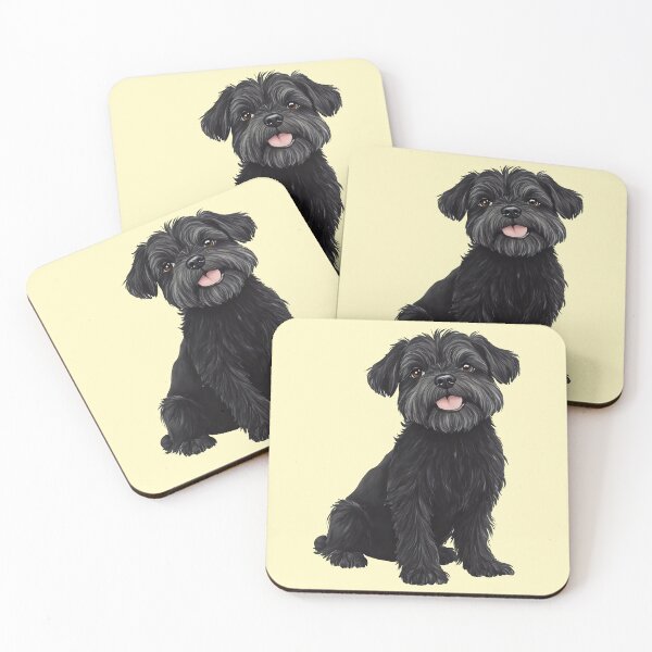 Item preview, Affenpinscher Dog Puppy Watercolor (yellow) designed and sold by Magnolia Valley Art.