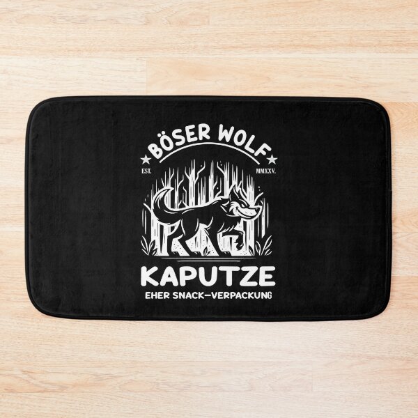 Item preview, Funny Bad Wolf – Comic Design designed and sold by RetroMaritalArt.