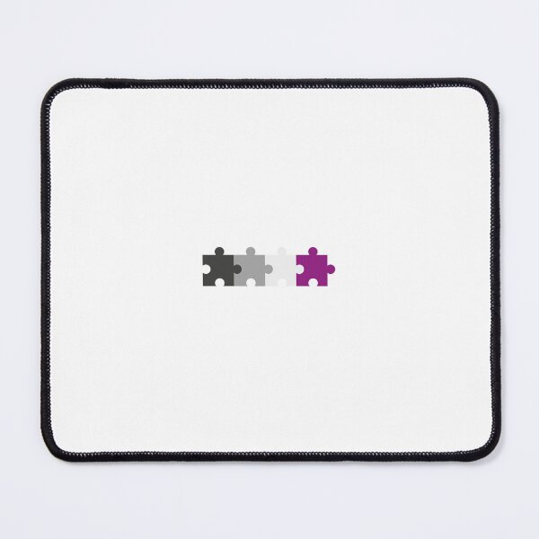 Item preview, Asexual Flag Puzzle – Subtle LGBTQ+ Pride for Everyday Wear designed and sold by SafeSpace-co.