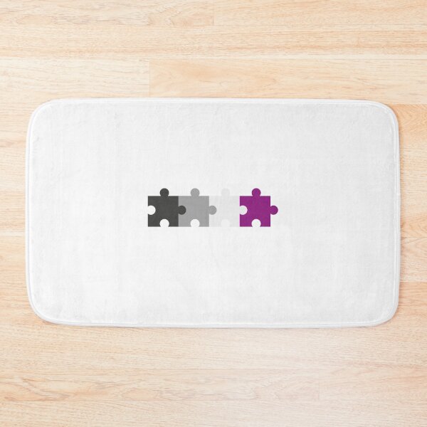 Item preview, Asexual Flag Puzzle – Subtle LGBTQ+ Pride for Everyday Wear designed and sold by SafeSpace-co.