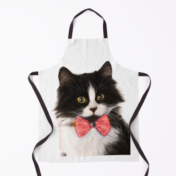 Item preview, Fluffy Tuxedo Cat with Red Bow Tie designed and sold by DariaOltes.