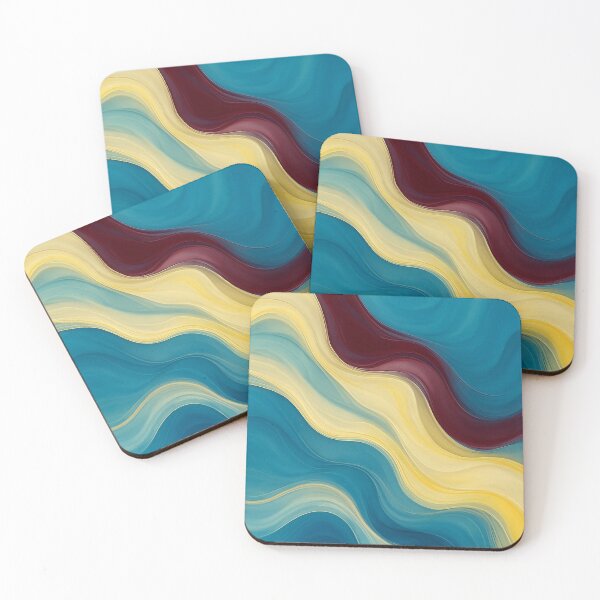Item preview, Graceful Waves – An Elegant Fluid Art Composition designed and sold by annenambiro.