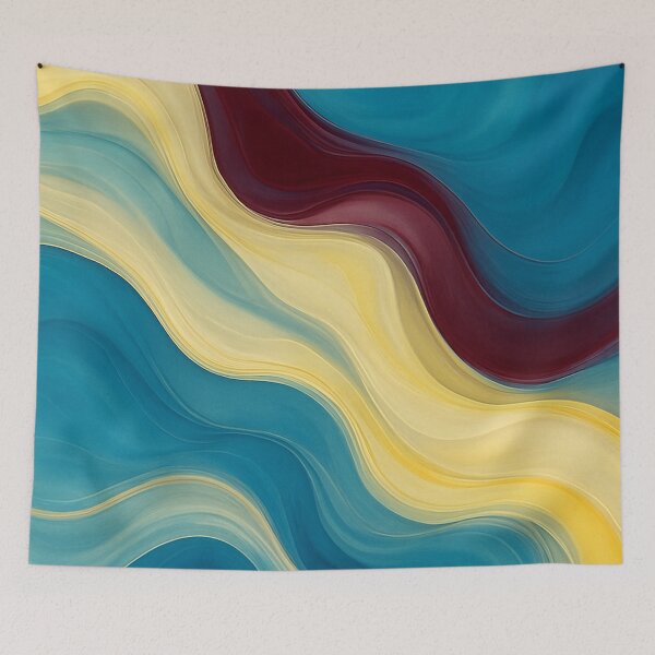 Item preview, Graceful Waves – An Elegant Fluid Art Composition designed and sold by annenambiro.