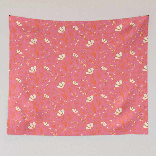 Item preview, Floral Pattern in Pink, Orange, and Cream designed and sold by LAEC-Shop.