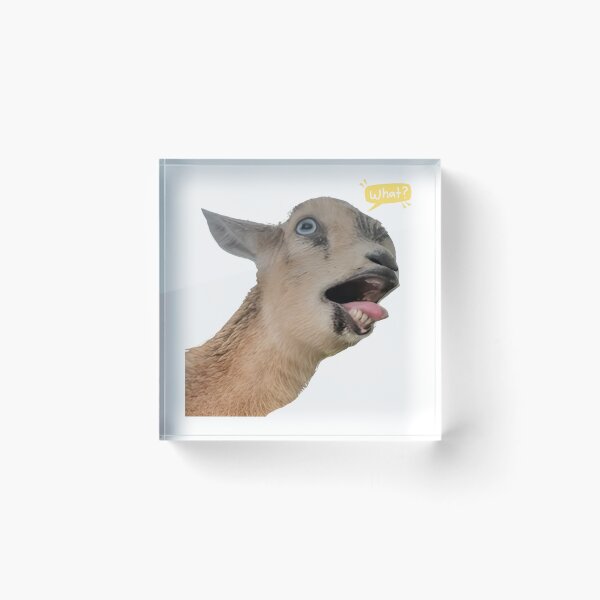 Item preview, Funny Goat Reaction Meme Face designed and sold by DariaOltes.