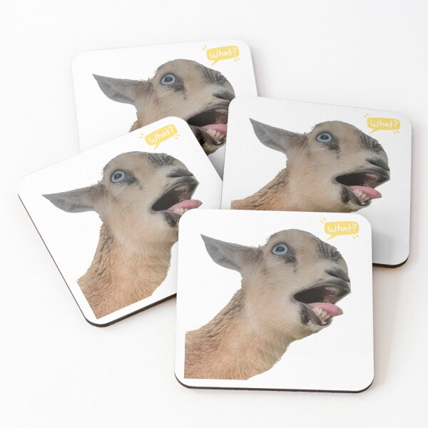 Item preview, Funny Goat Reaction Meme Face designed and sold by DariaOltes.
