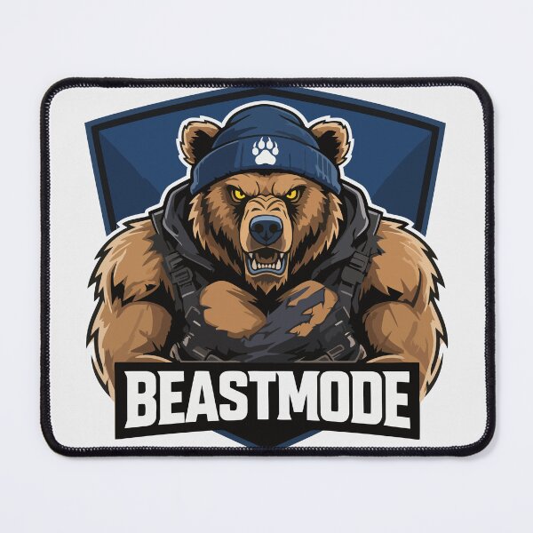 Item preview, Beastmode Bear Emblem designed and sold by xmoudx.