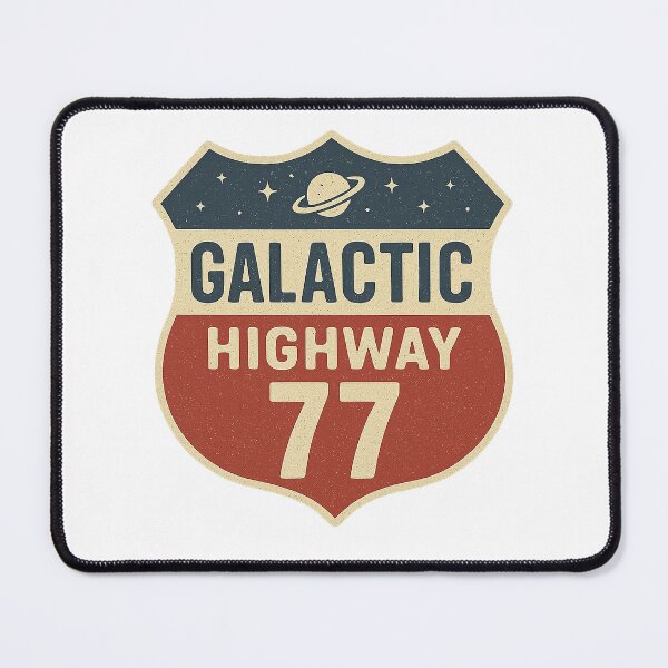 Item preview, RETRO GALACTIC HIGHWAY 77 VINTAGE SPACE SIGN designed and sold by SprineO.