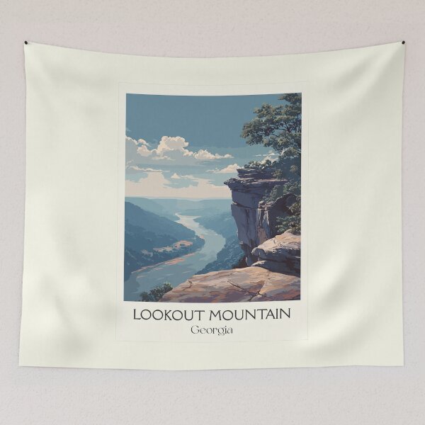 Item preview, Lookout Mountain Georgia Scenic Overlook Art Print designed and sold by TuncGK.