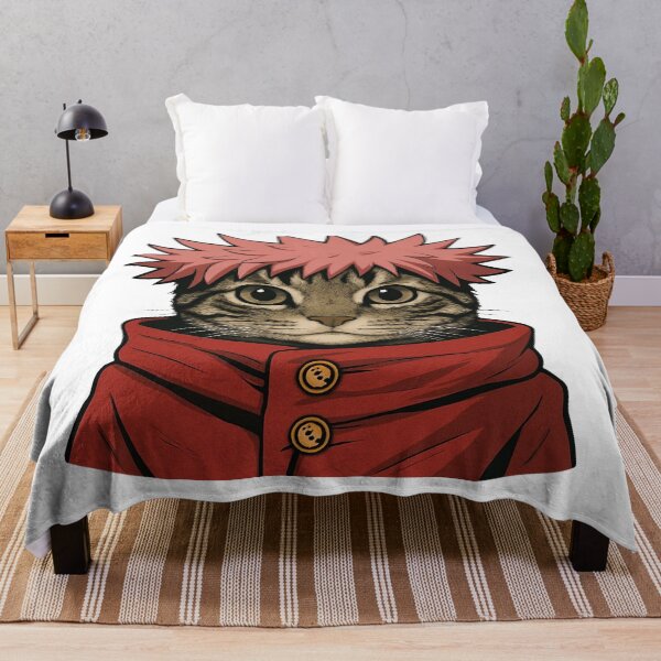 Item preview, Itadori Cat Head (Red Hood) designed and sold by MonikaCuro.